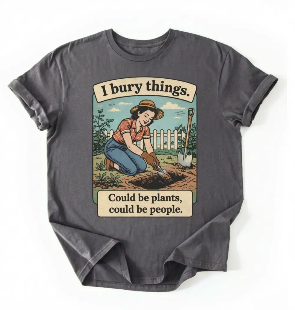 Plant Theme Light Graphic Cotton Tee