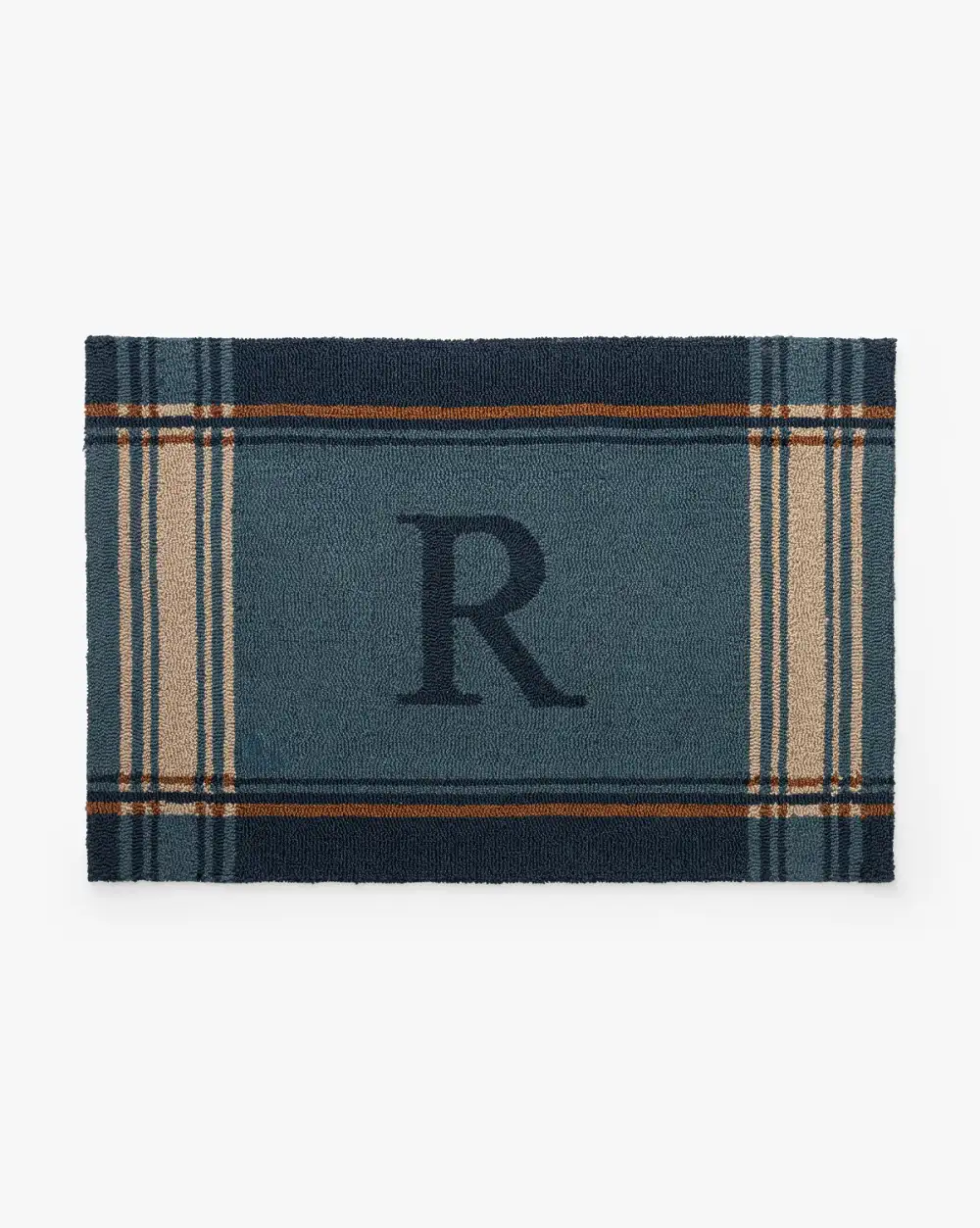 Personalized Plaid Doormat