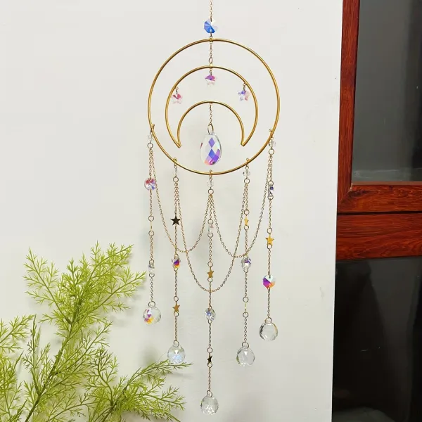 Circle Crystal Rainbow Wind Chime