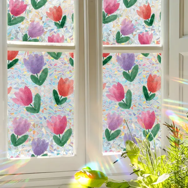 Colorful Tulip Privacy Sticker
