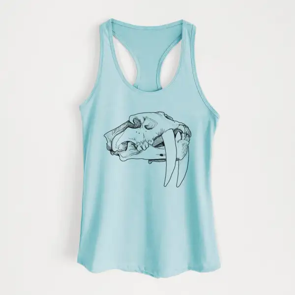 Saber-toothed Tiger Skull Tank Top