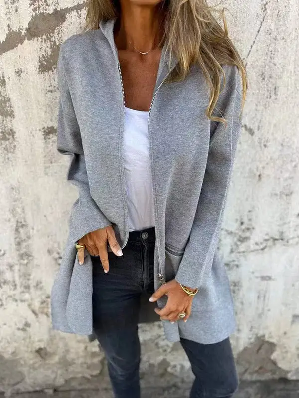 Hooded Zip Front Jacket Classic
