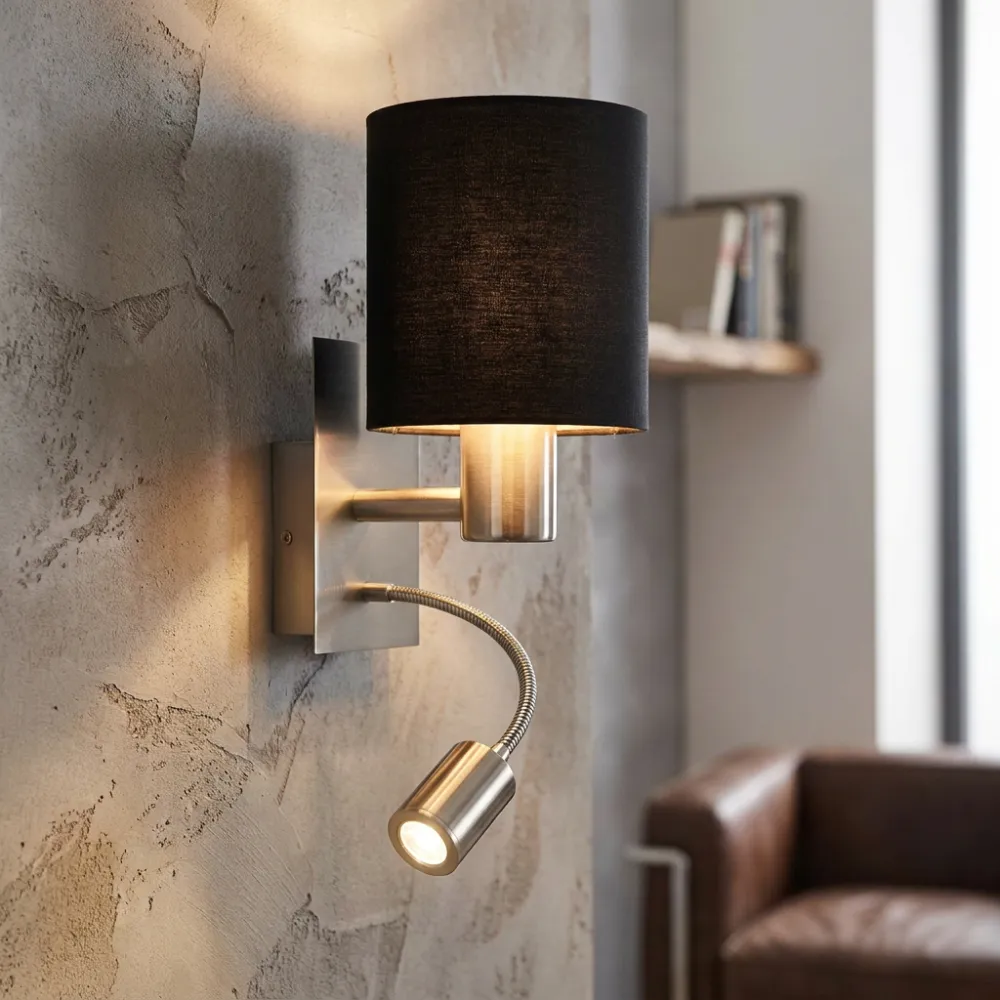 Minimal Metal Adjustable Double Decorative Wall Light