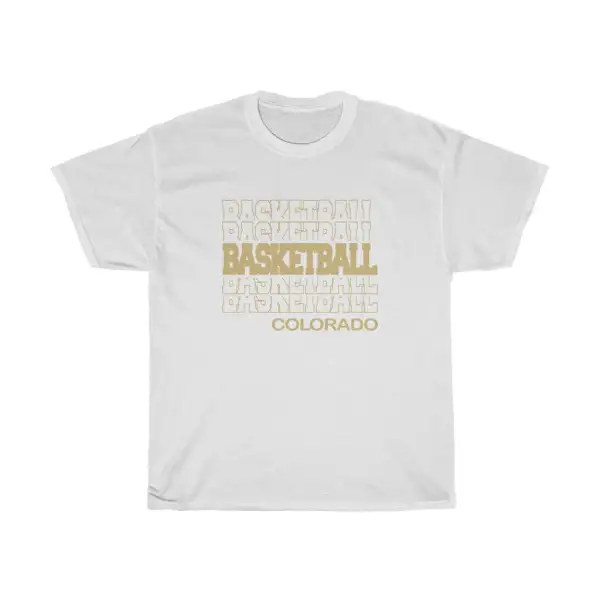 Basketball Colorado in Modern Stacked Lettering