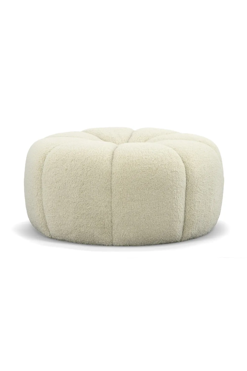 Central-Tufted Sherpa Ottoman