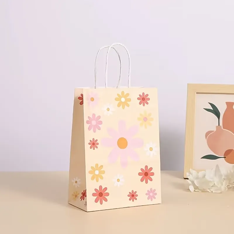 6Pcs Daisy Print Gift Bag