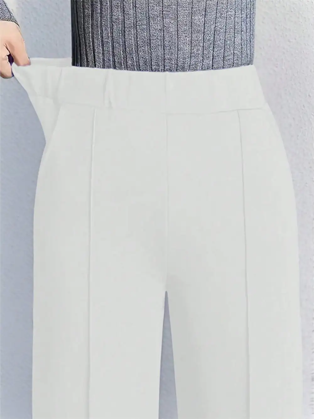 Classic High Waisted Wide Leg Pants