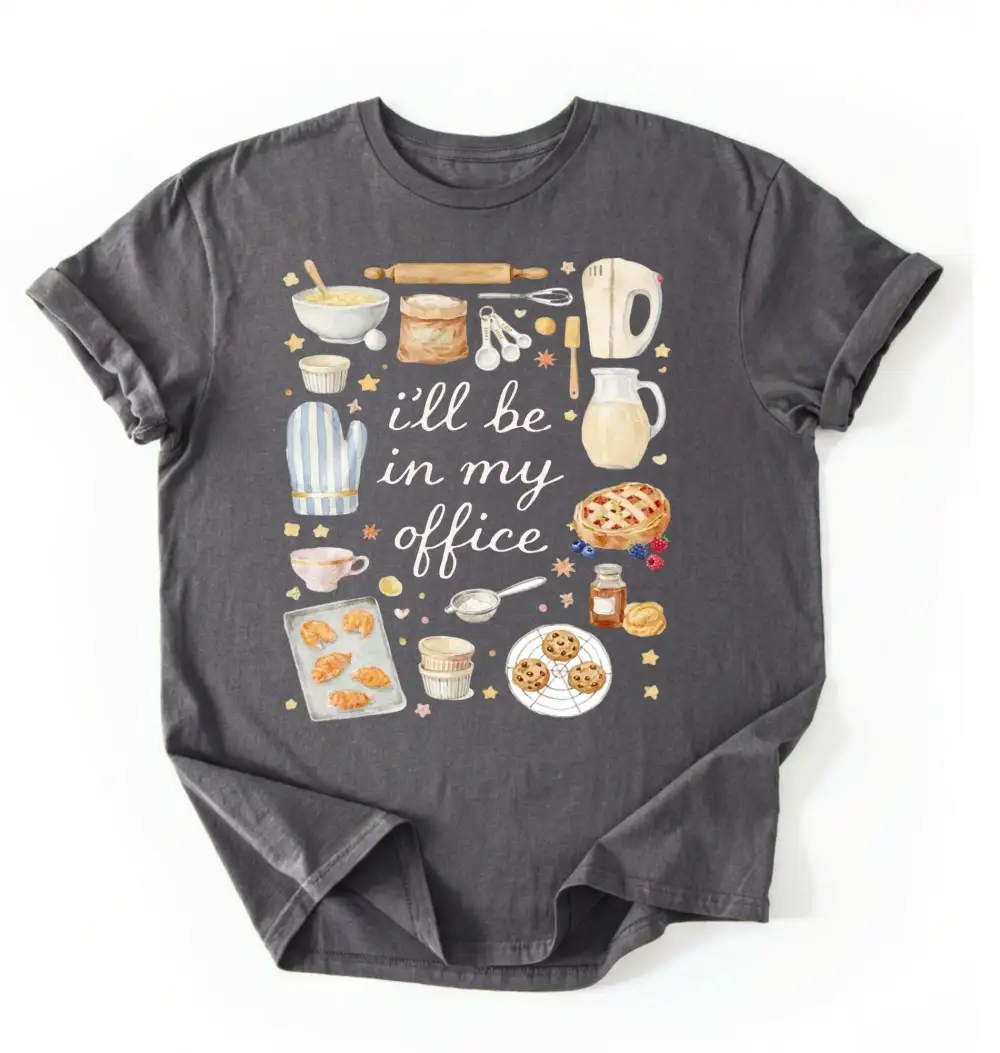 Baking Workspace Graphic Cotton Tee