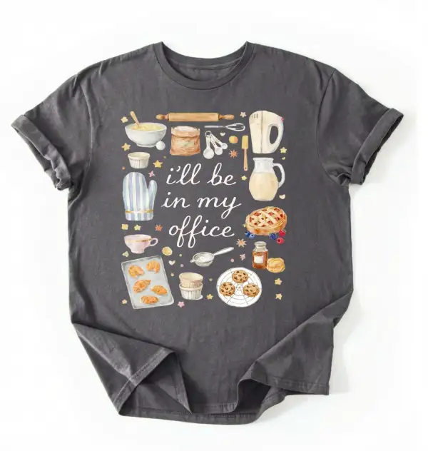 Baking Workspace Graphic Cotton Tee