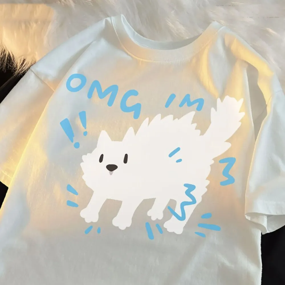 Cat Scared Graphic T-Shirt