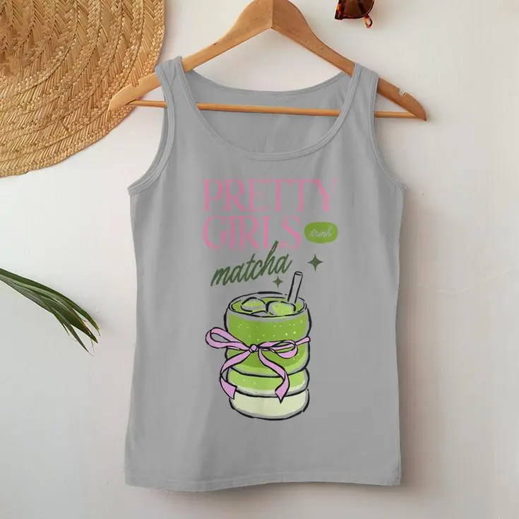Drink Matcha Green Tea Costume Women Tank Top