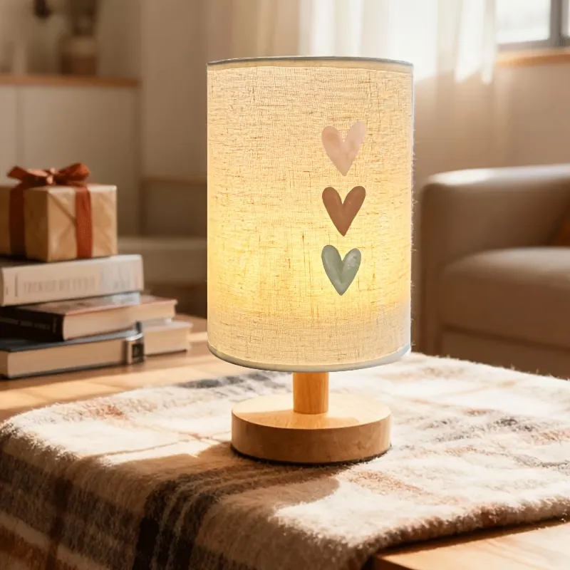 Heart Print Table Lamp