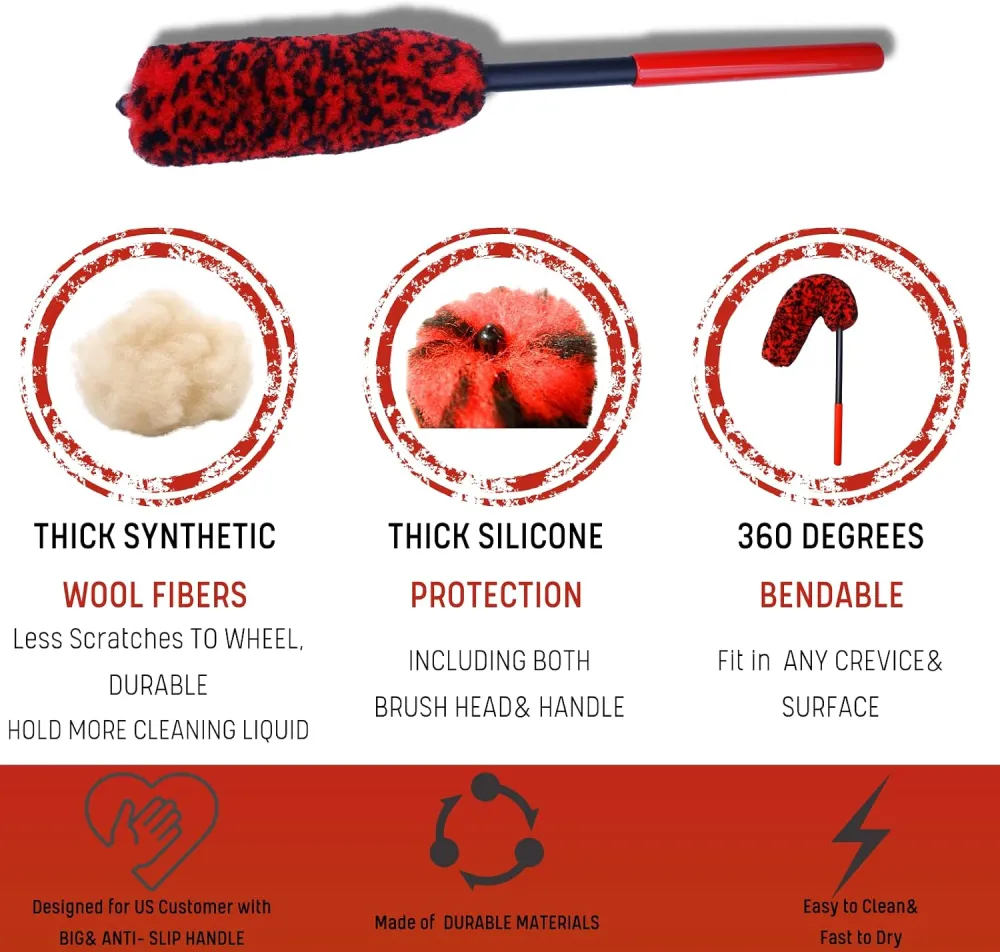 Wheel And Tire Detailing Brush Kit