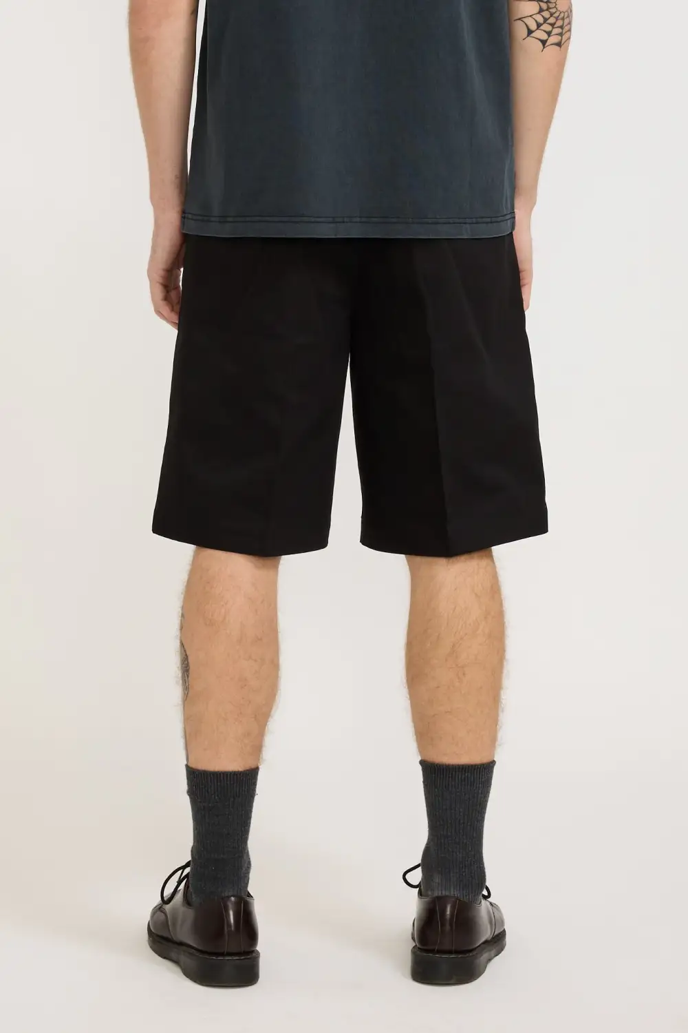 Black Minimalist Loose Fit Shorts