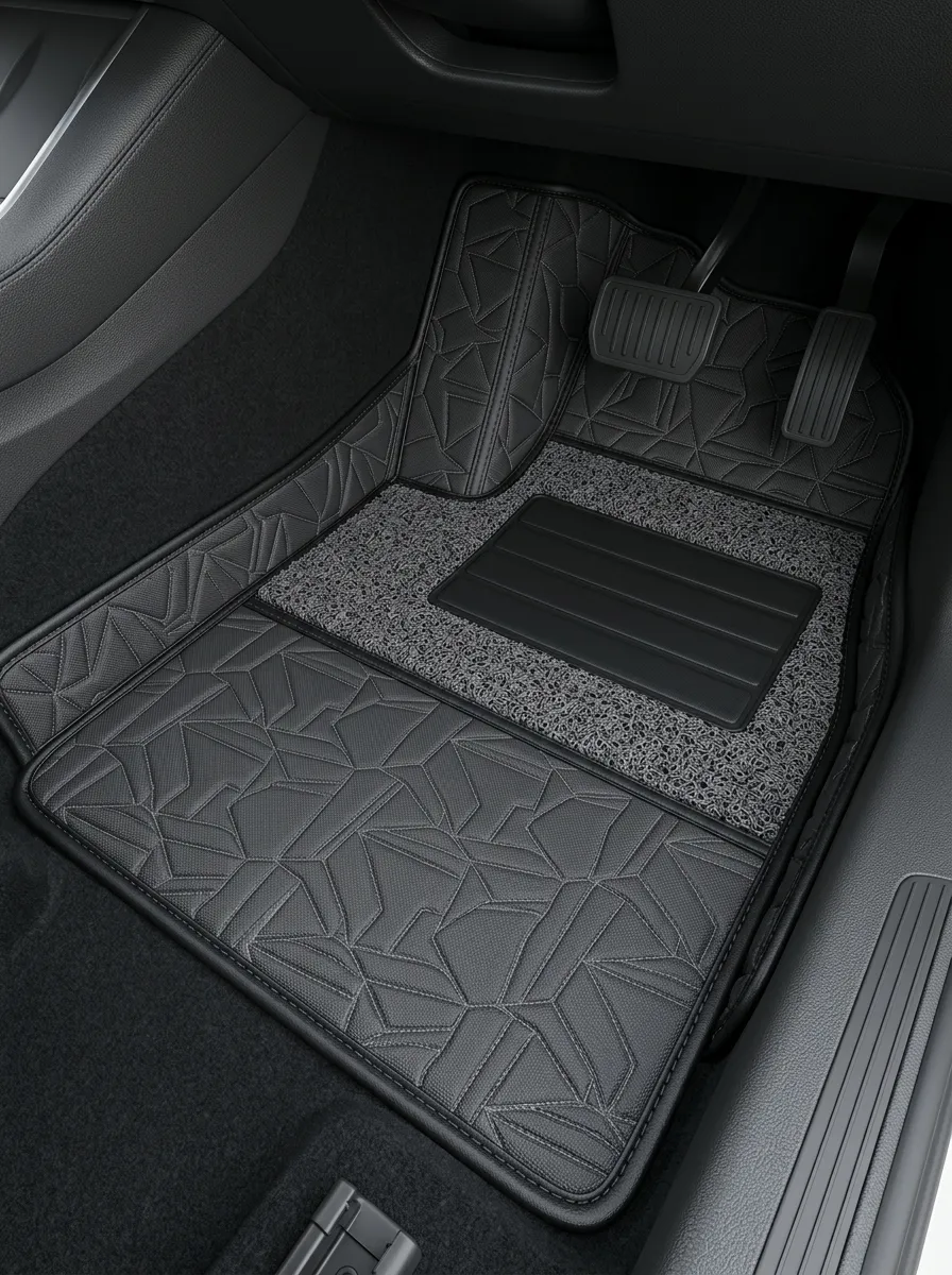 Refined Easy-Care-Look Car Floor Mats