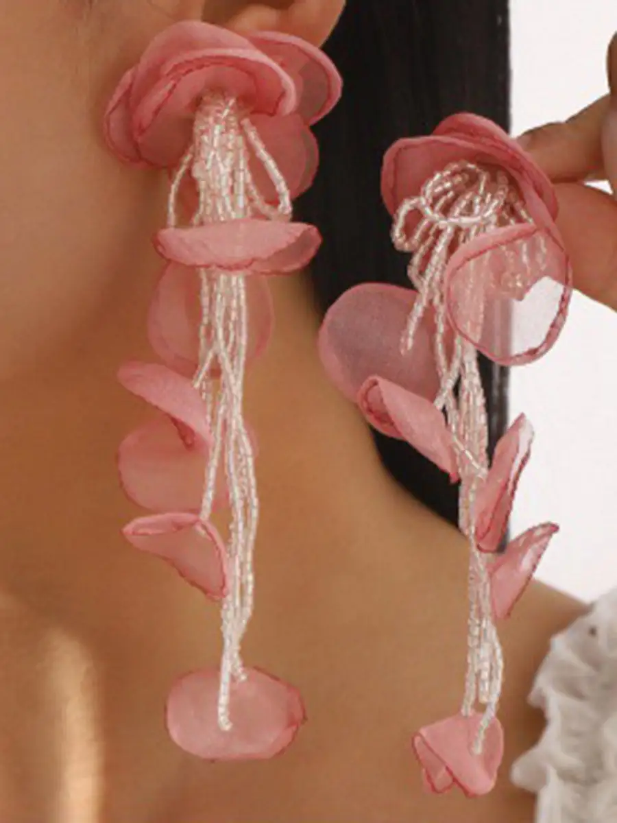 Sculptural Moonlit Accent Earrings
