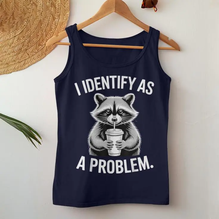 Raccoon Humor Women Tank Top