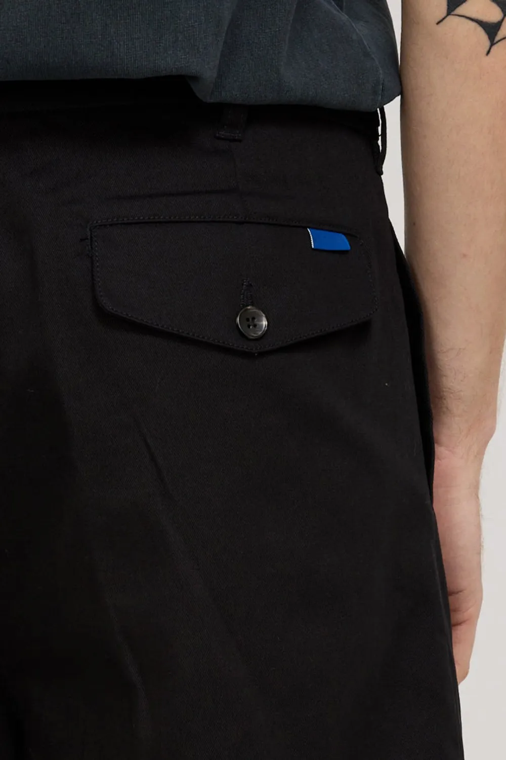 Black Minimalist Loose Fit Shorts