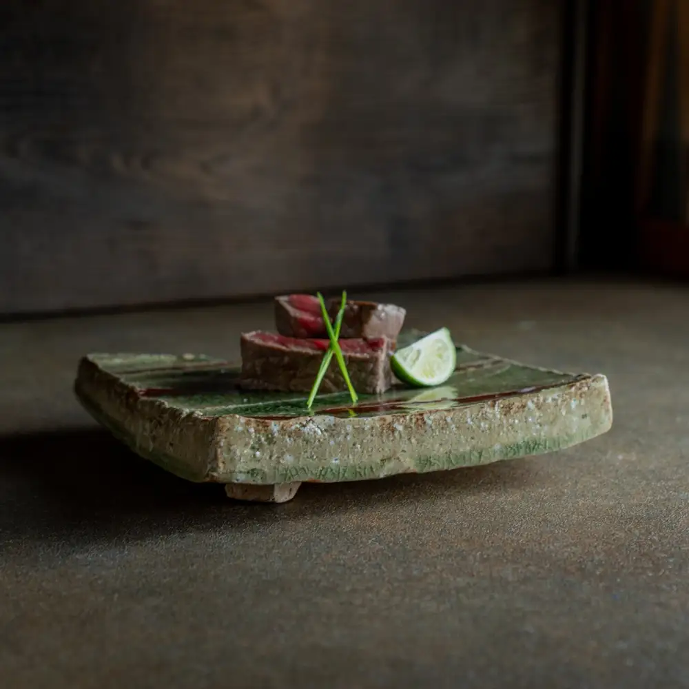 Square Faceted Side Plate