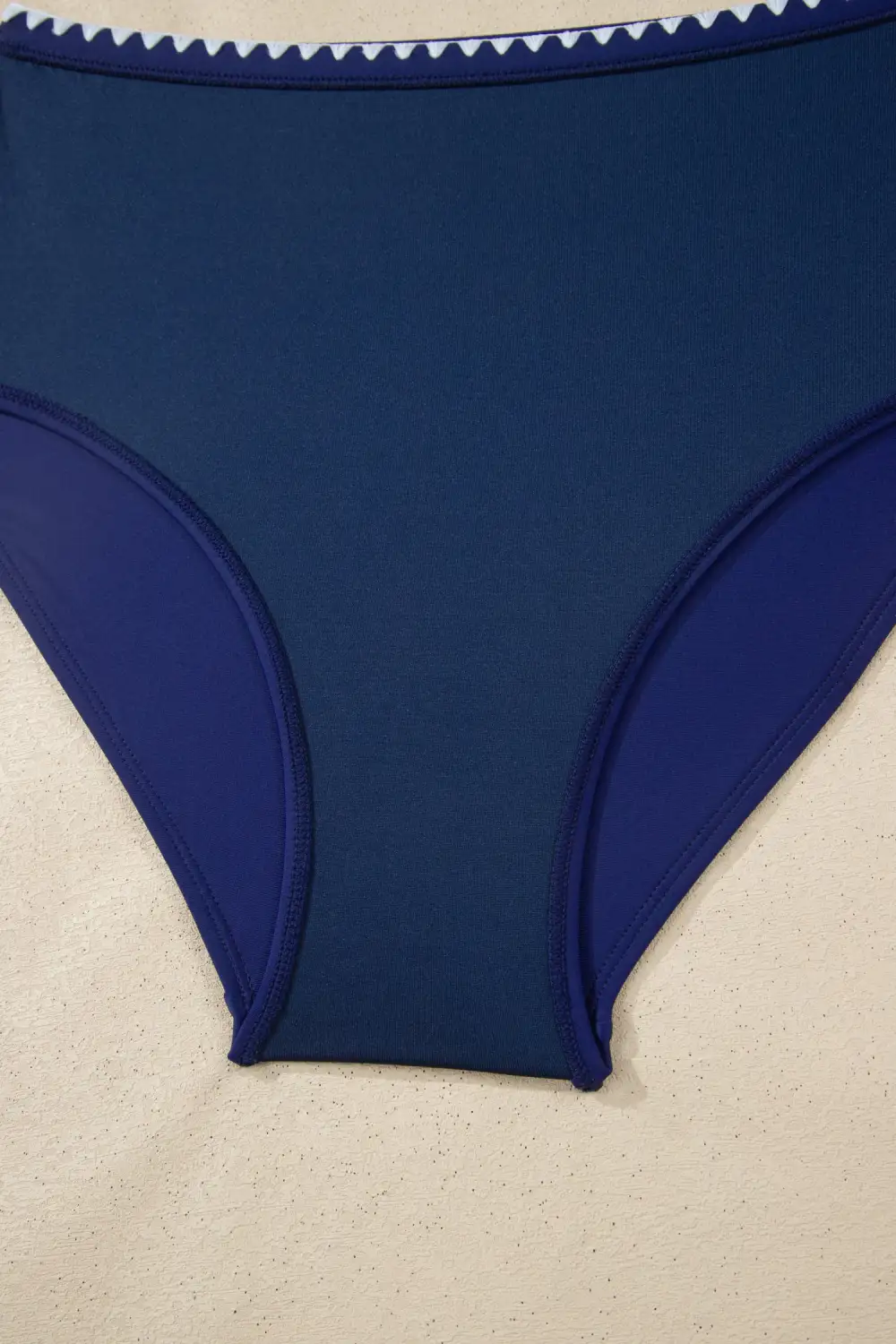 Shell Stitched Trim Bikini Swim Set