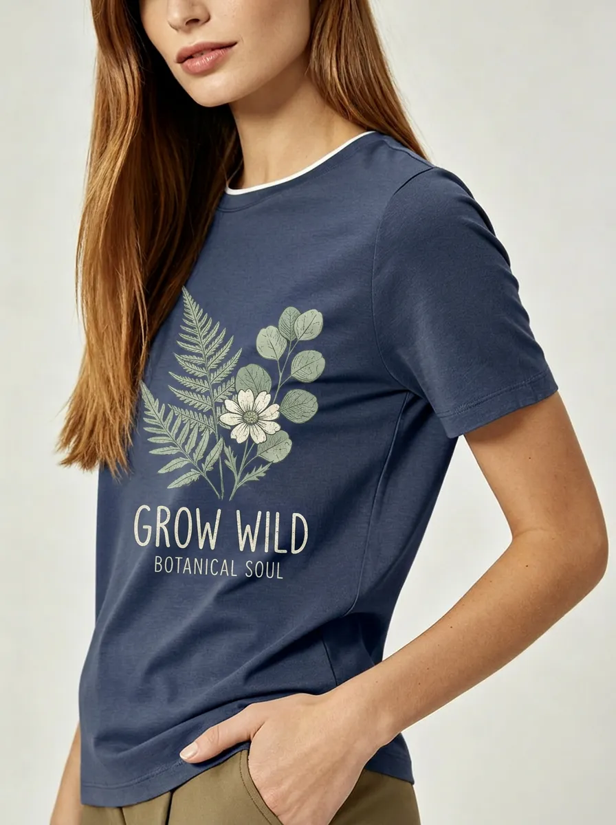 Flower Botanical Nature Leaf T-Shirt