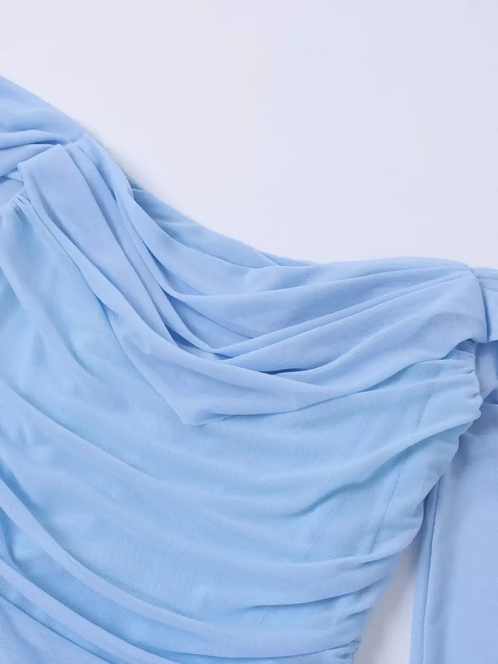 Off Shoulder Ruched Mermaid Maxi Dress
