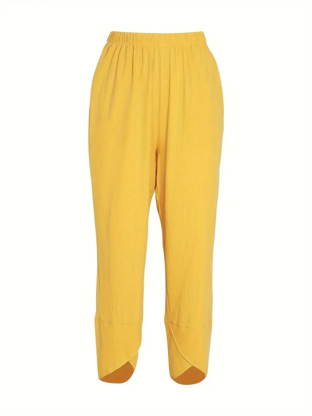 Elastic Waist Pants with Pockets