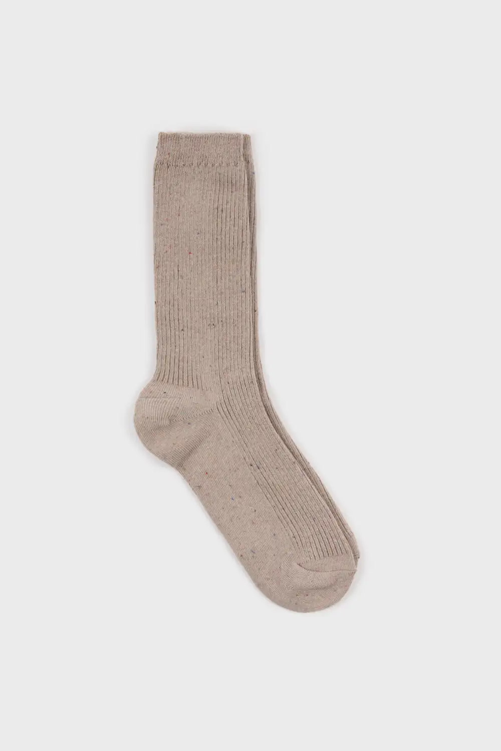 Contemporary Rainbow Fleck Ribbed Socks
