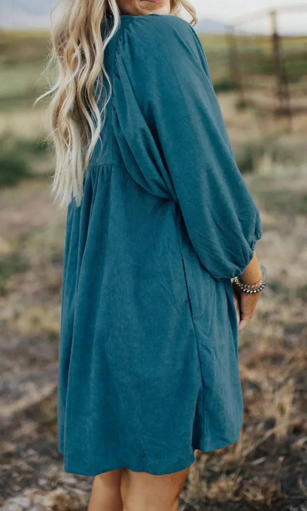 Polished Button Front Mini Dress