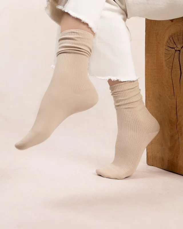 Cotton Ribbed Socks