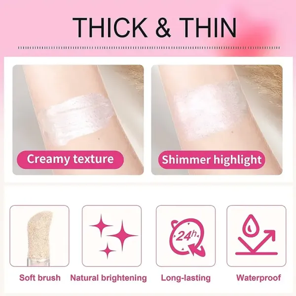 High Pigmented Multi-Color Shimmer Glitter Liquid Highlighter