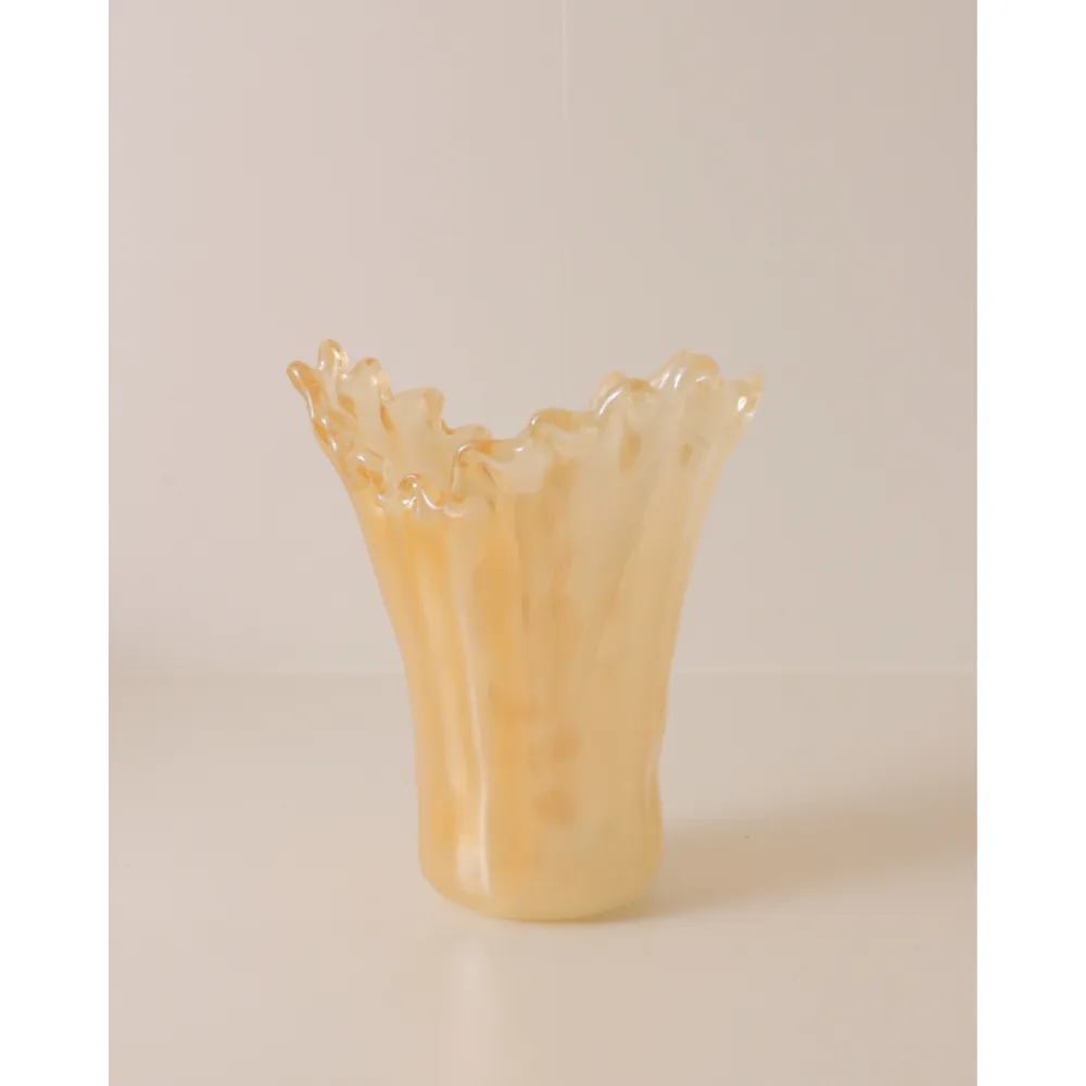 Collected Handkerchief Art Glass Vase