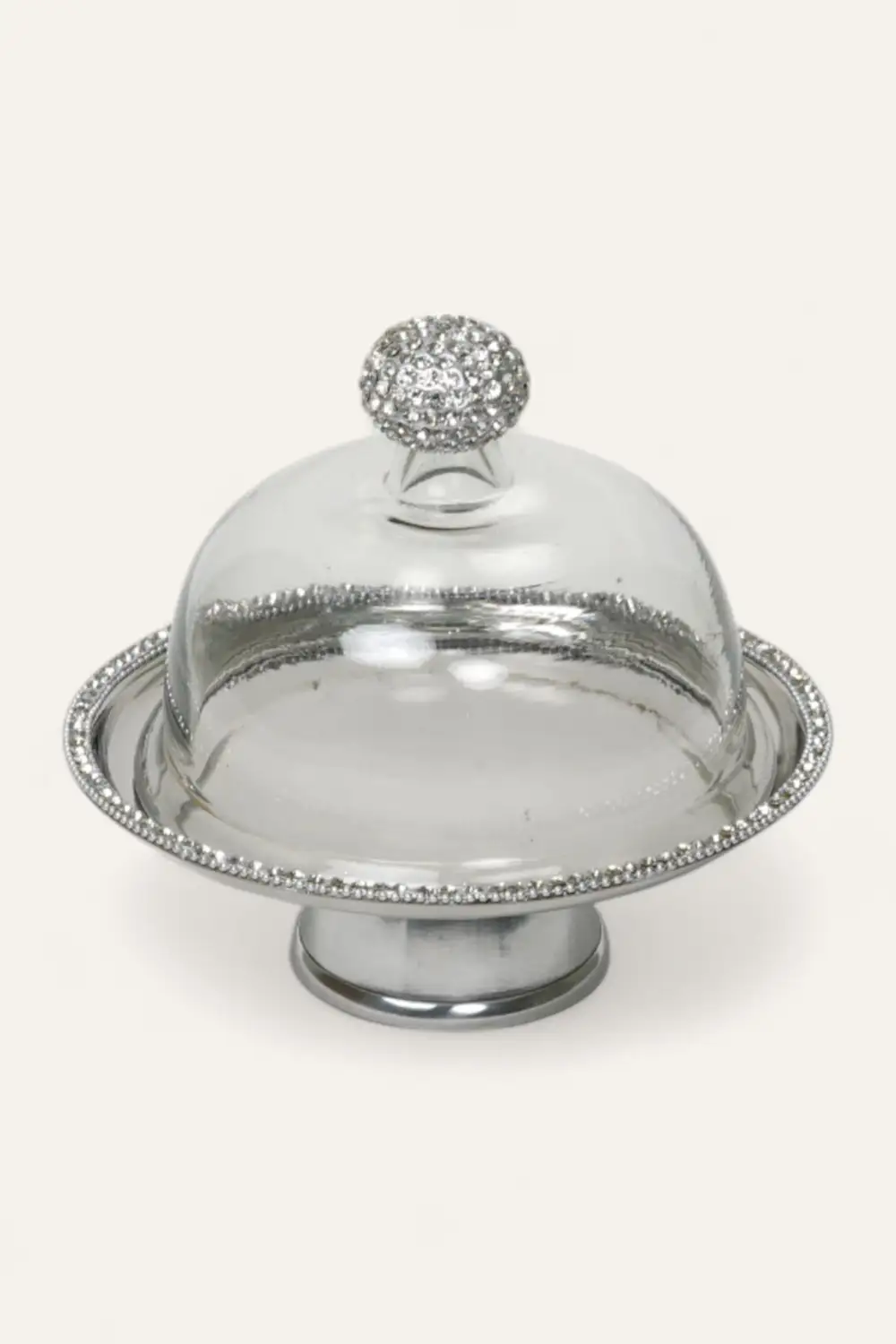 Crystal Edge Dome Cake Stand