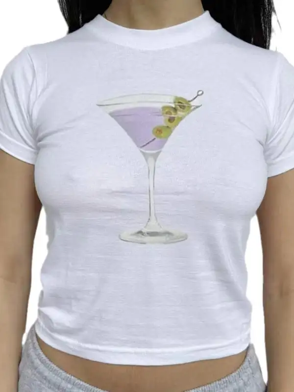 Refined Round-Neck Short-Sleeve Bow-Detail Knit T-Shirt
