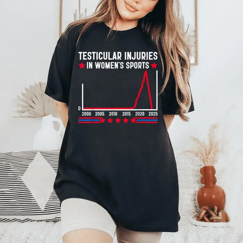 Testicular Injuries In Sports Saying Women Women's Oversized Comfort T-Shirt