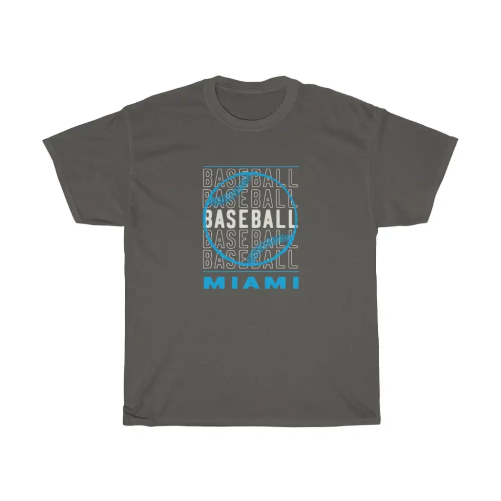 Baseball Miami with Baseball Graphic T-Shirt