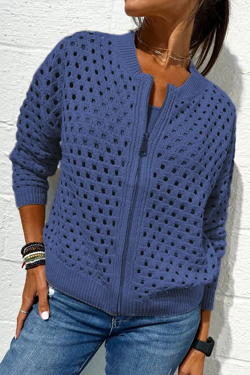 Zip Front Relaxed Jacket