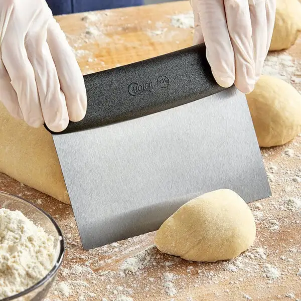 Compact High Carbon Stainless Steel Dough Cutter Bench Scraper with Handle
