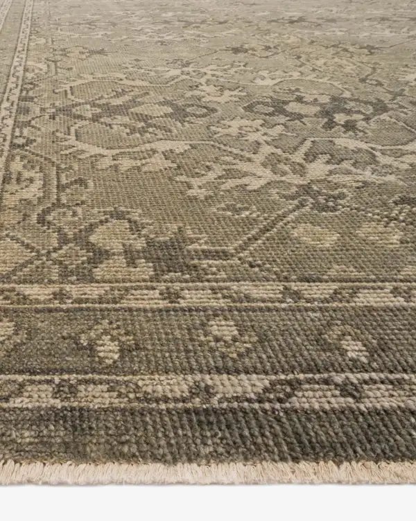 Soft-Underfoot Hand-Knotted Wool-Cotton Area Rug