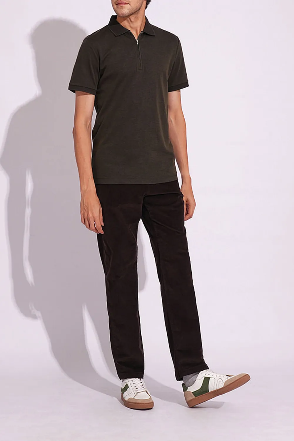 Organic Cotton Zipped Polo