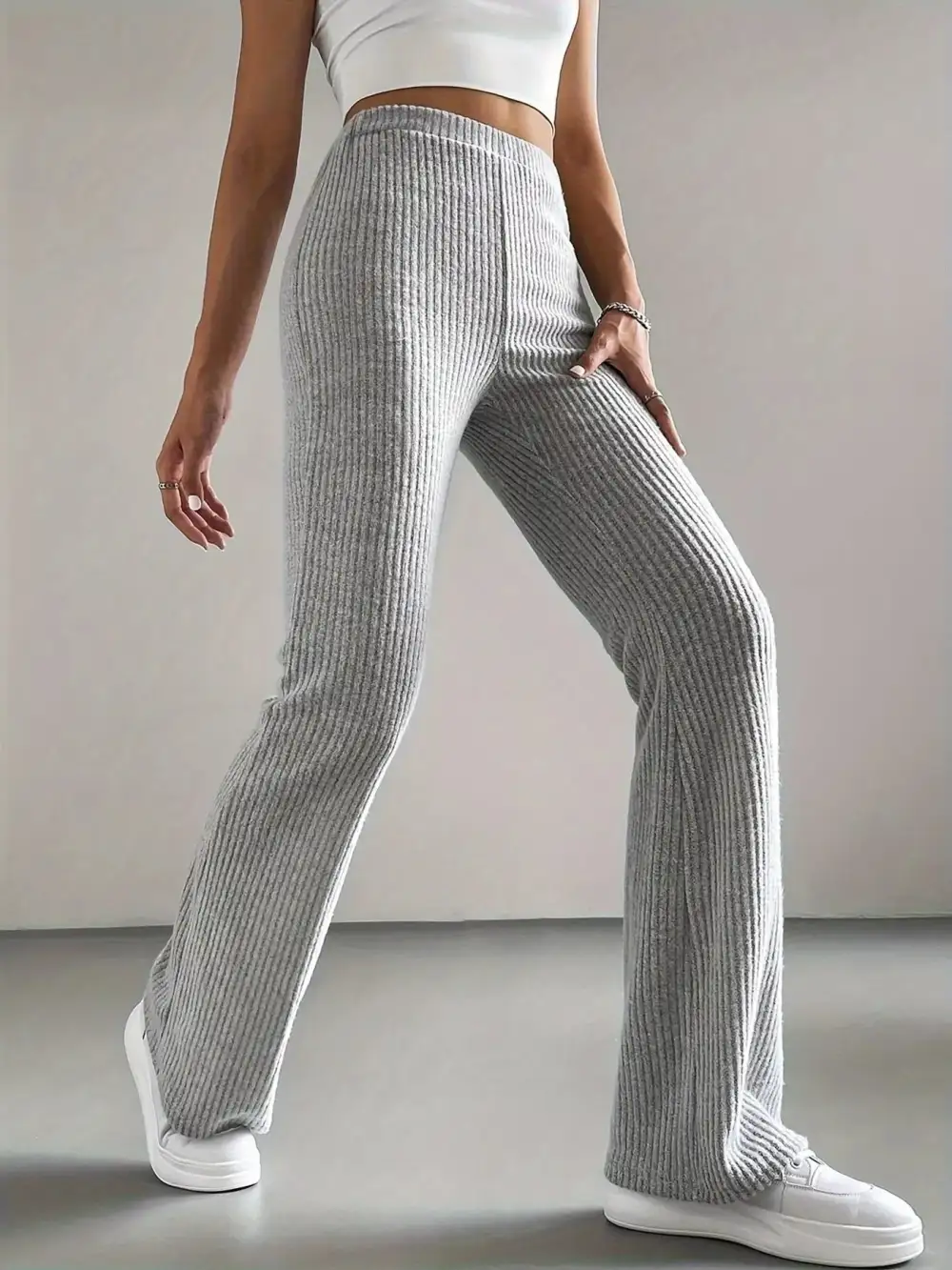 Flare High Waist Casual Everyday Pants