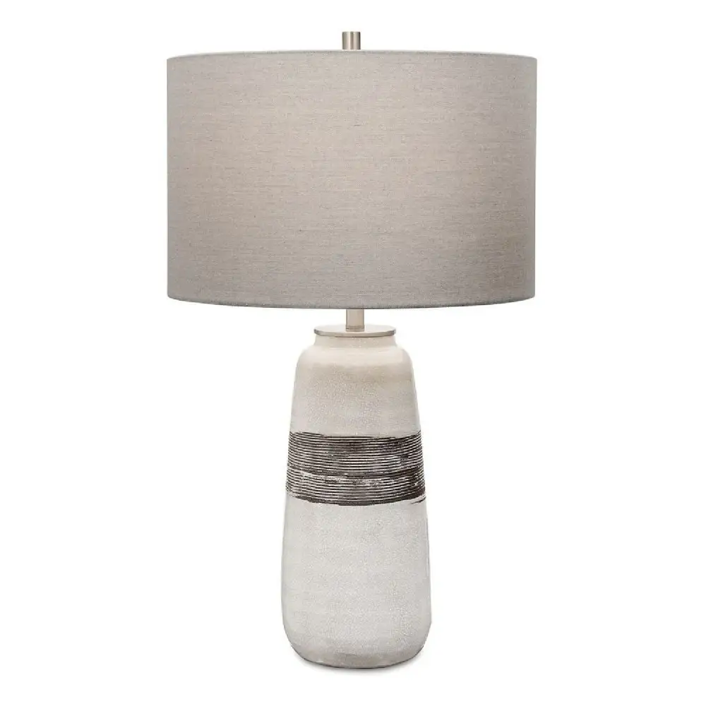 Crackle Distressed Textured Ceramic Metal Table Lamp