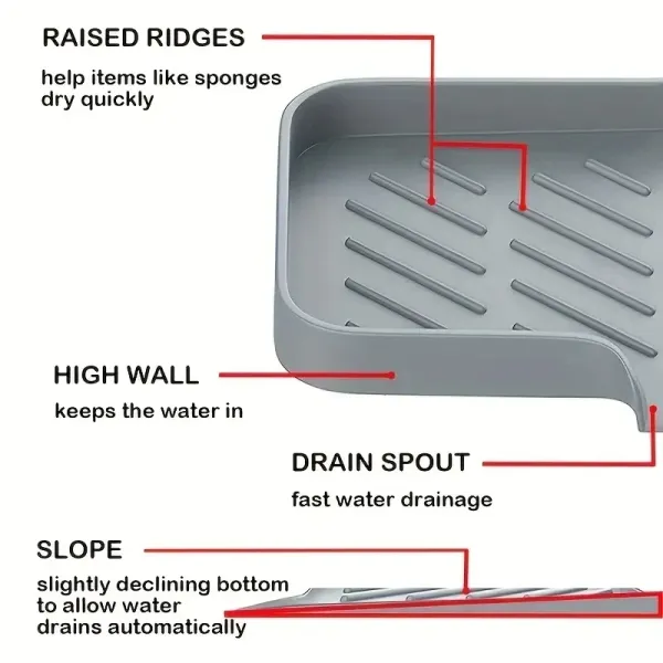 Detachable Bathroom Organizer Tray