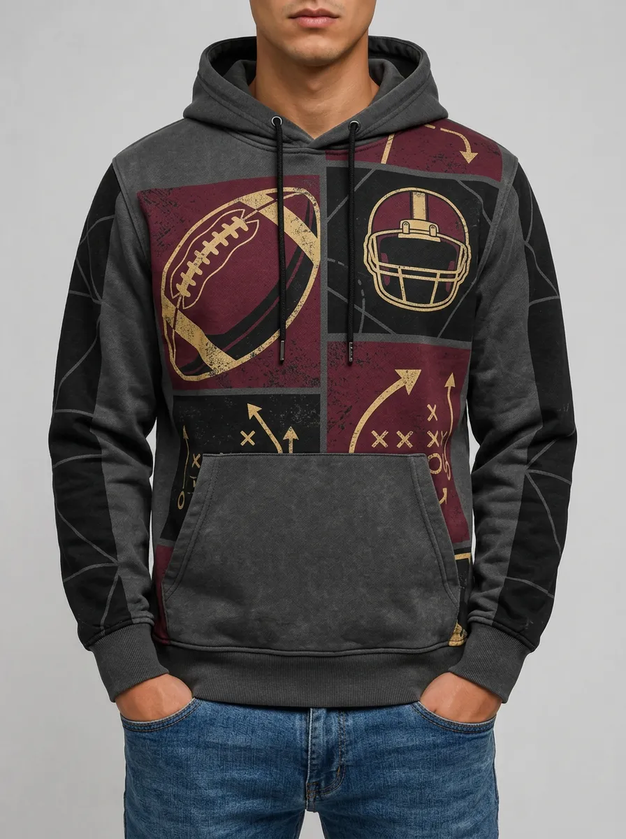 Men's Huddle Classic Football Hoodie