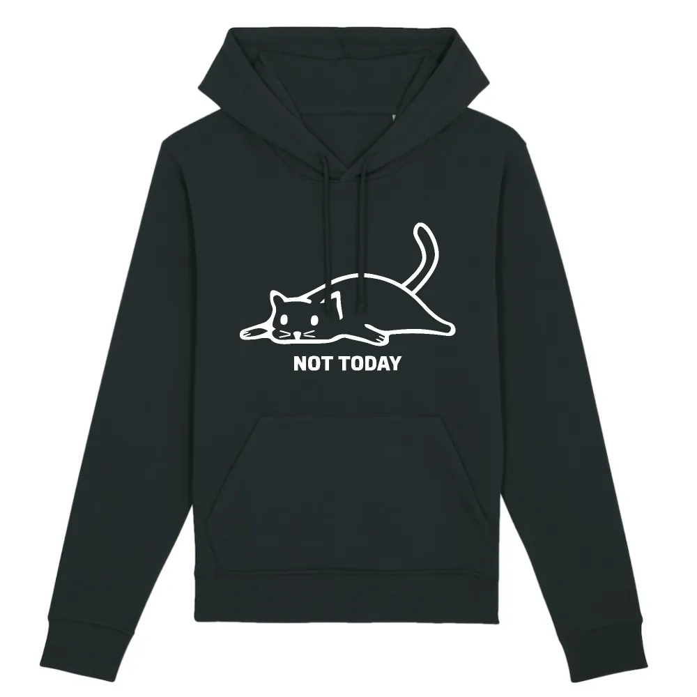 Mood Cat Graphic Pullover Hoodie