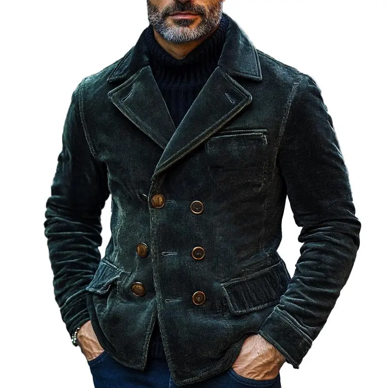 Tailored Cross Button Blazer