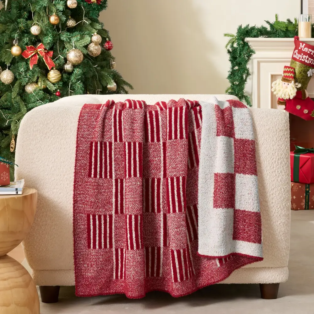 Layered Checkered Blanket