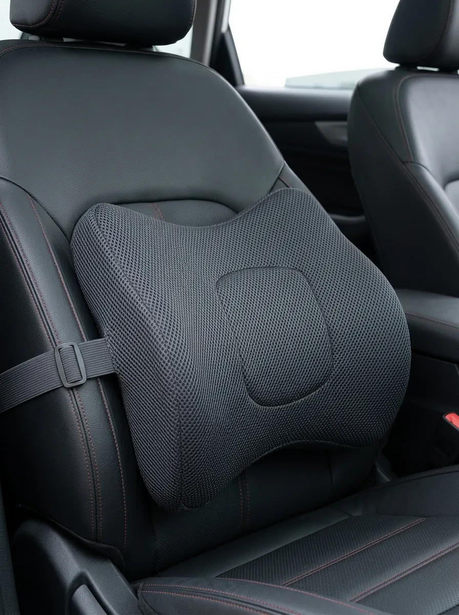 Ergonomic Memory Foam Mesh Car Support Pillow