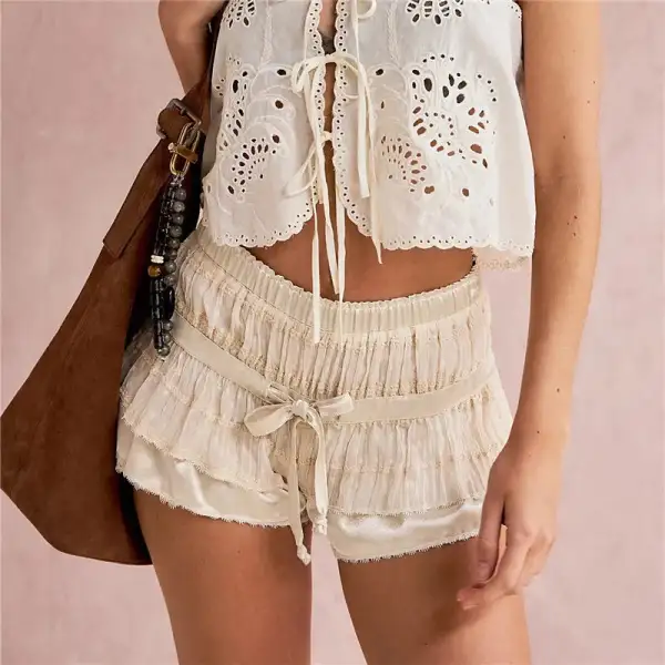 Refined Ruched Shorts