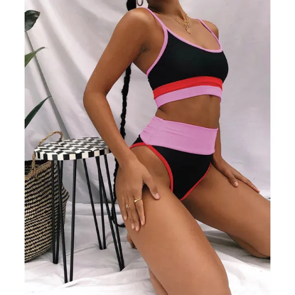 Women's Colorblock Swim Set